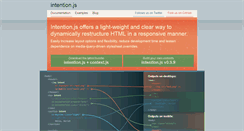 Desktop Screenshot of intentionjs.com