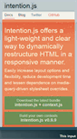 Mobile Screenshot of intentionjs.com